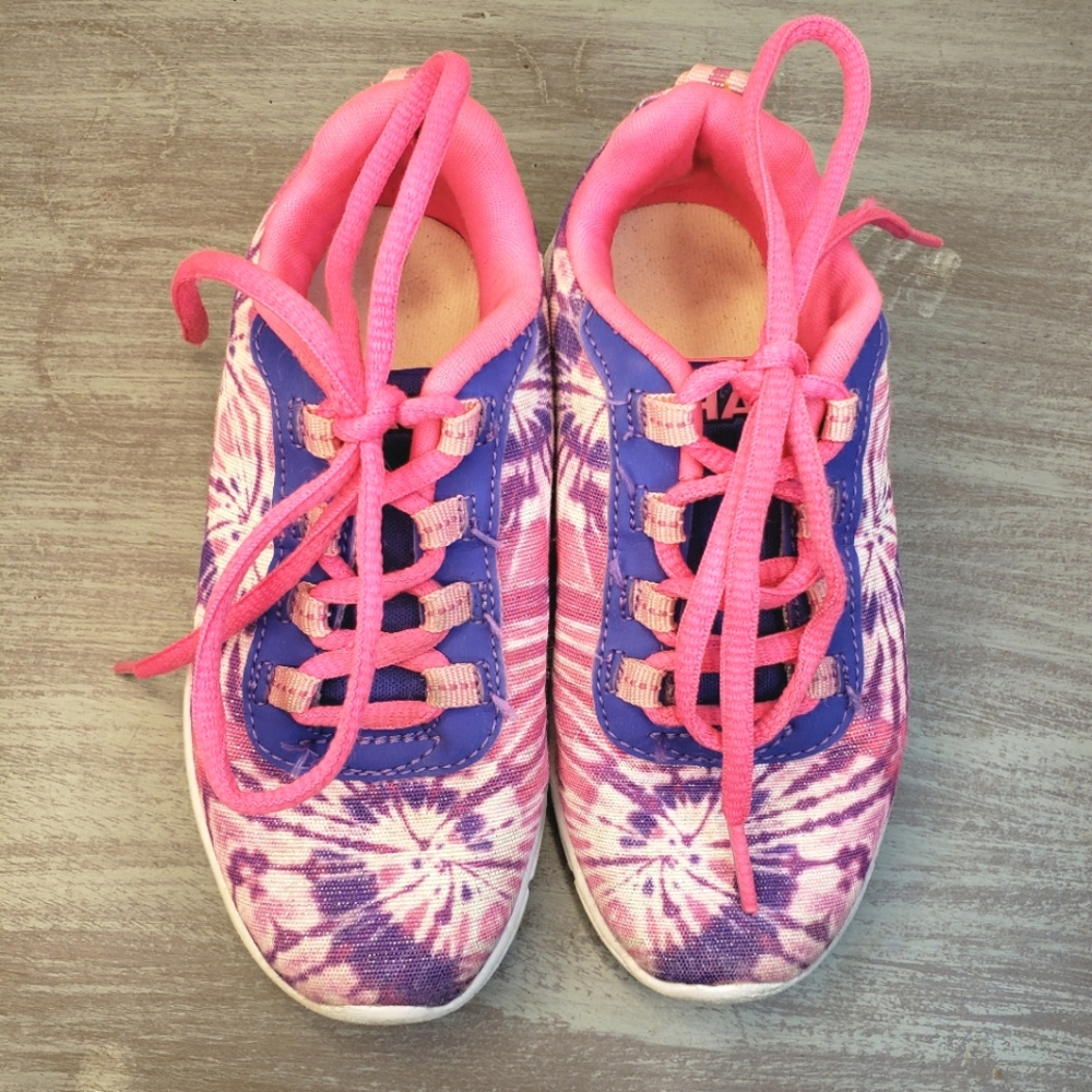 Shaq Pink & Purple Glittery Sneakers Little Girls Size 11